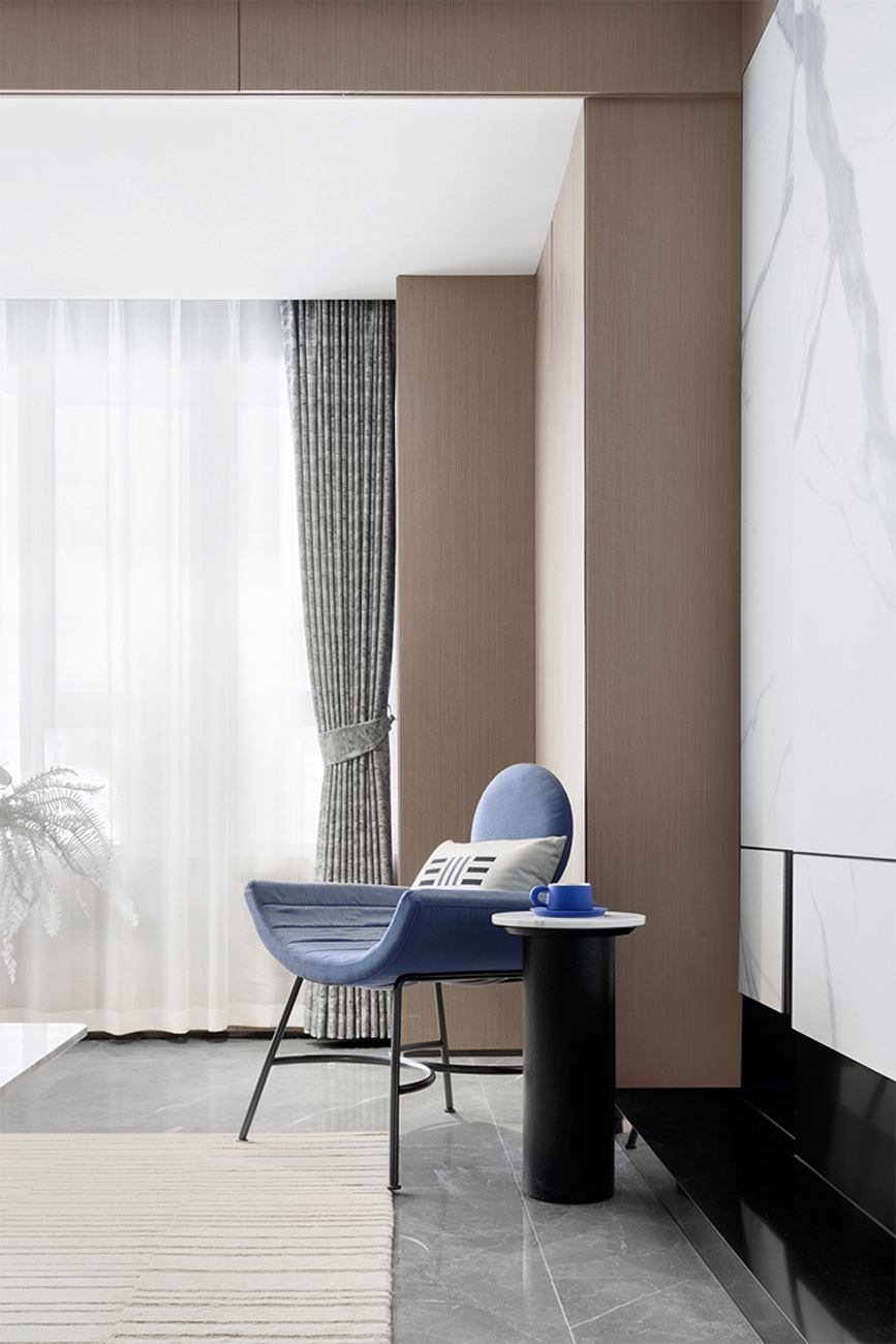 格斯设计|98平米三房二厅，现代简朴风格家居，白灰啡色极简设计，好治愈