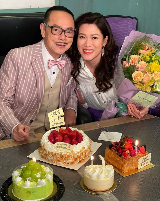 罗乐林|陈宝仪罕为罗乐林庆生，二人离婚不离家，幼女美貌不及俩异母姐姐