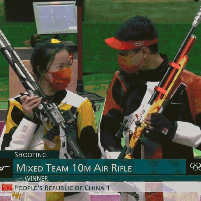 树艺蛙APP|杨杨组合再获一金yyds,杨倩妈妈:油焖大虾管够~