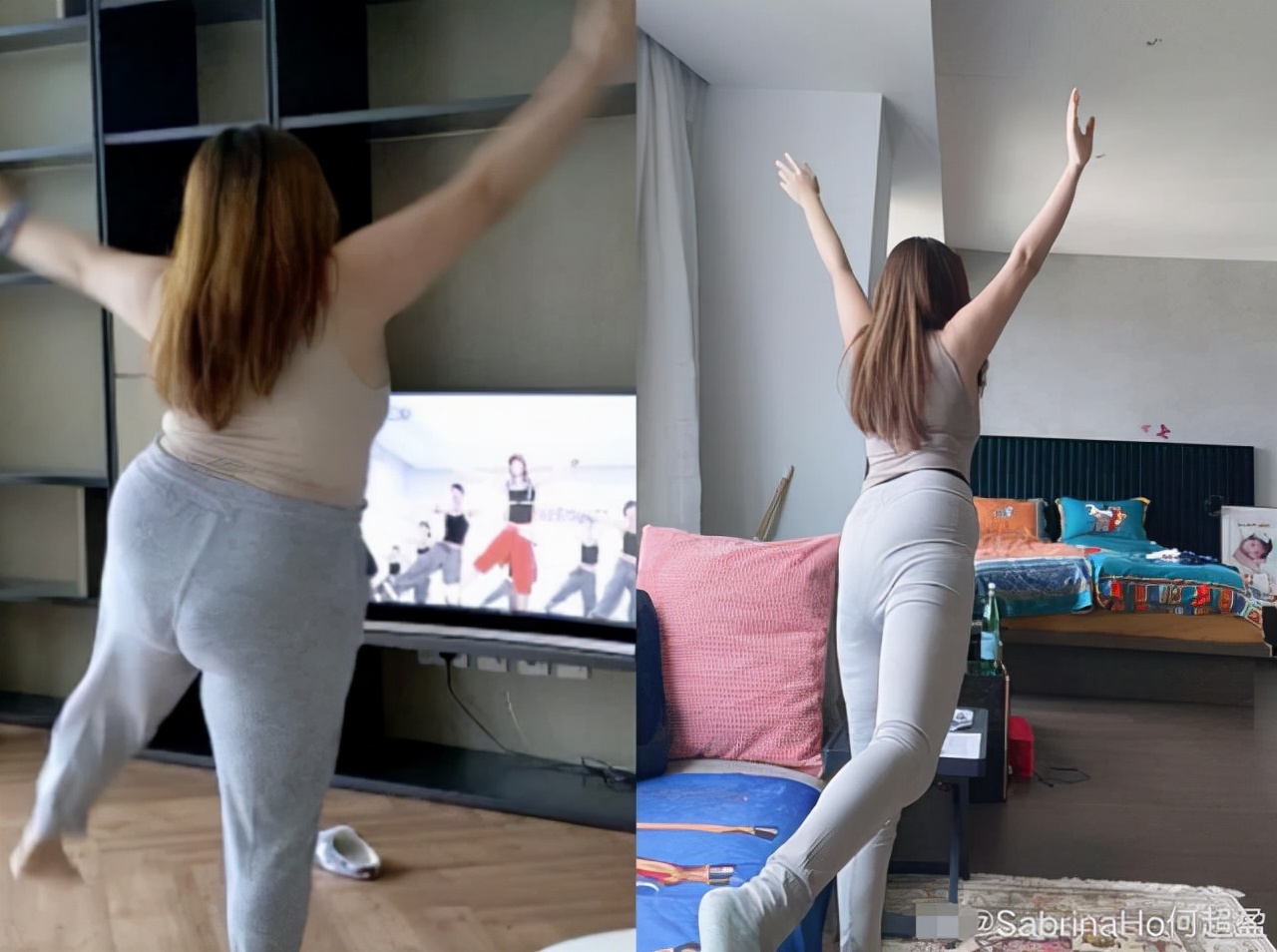 何超盈|何超盈带2岁女儿逛街，穿短裤曝光真实腿型，毫不掩饰肥胖身材