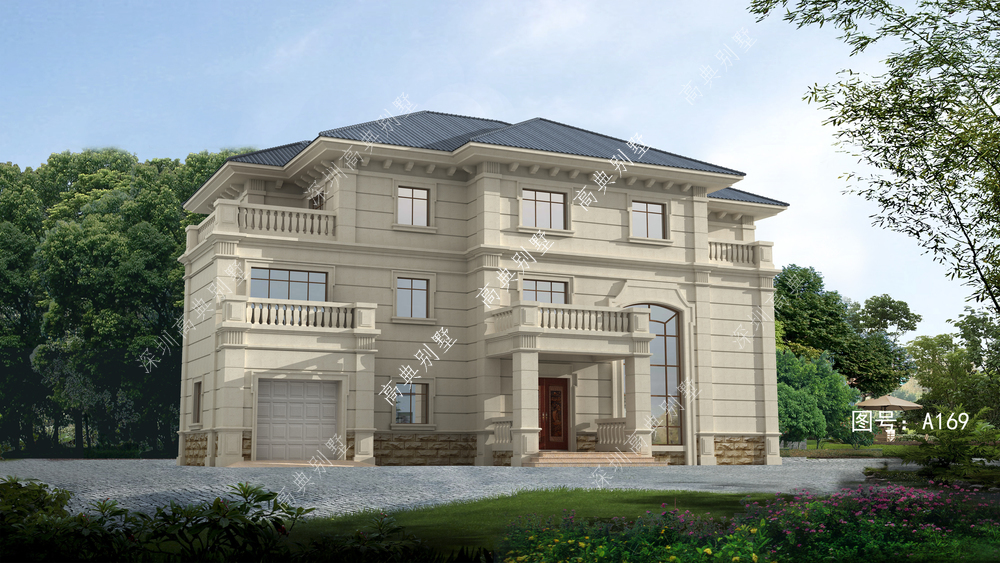 |这款欧式农村别墅，外观真是越看越喜欢，越看越想看。