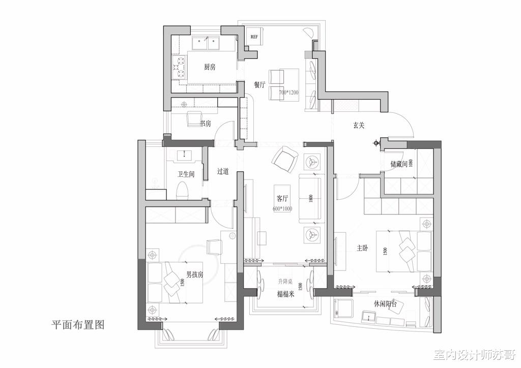 室内设计师苏哥|地中海风设计，一家三口幸福入住，每个空间设计的都完美