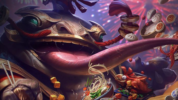 设计师|LOL：一下增强三个技能，塔姆再次起飞，但却又被赶到了下路！