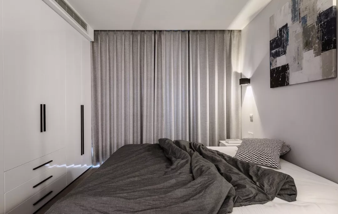 |50㎡长条形小户型公寓,简洁硬装、多光源布局,简约又有格调!