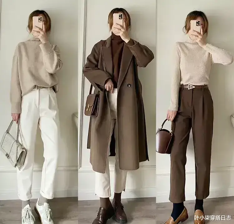 叶小柒穿搭日志 秋冬就该这么穿，不冻腿的轻熟风穿搭示范，减龄显瘦还时髦