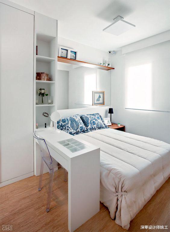 丢掉传统床头柜，桌面镂空做首饰盒，简直就是装修中女生们的福利