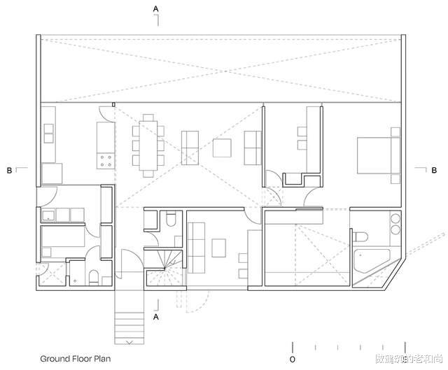 造型怪异的私人住宅:源自一块石头,用现代设计手法构筑空间