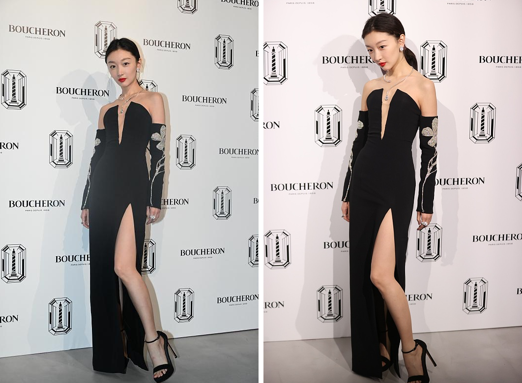 周冬雨|周冬雨穿大V礼服没美感，真瘦成“纸片人”，看着反而有点吓人了