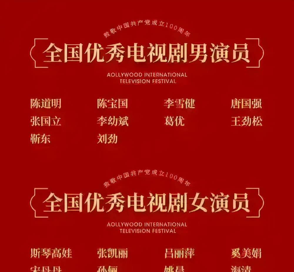 于和伟|全国优秀电视剧演员名单"出炉",竟然没有于和伟