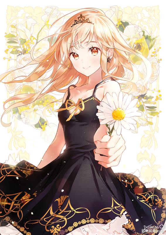 |清新淡雅的动漫花样少女，偏白彩色的渐变式上色太让人喜欢了