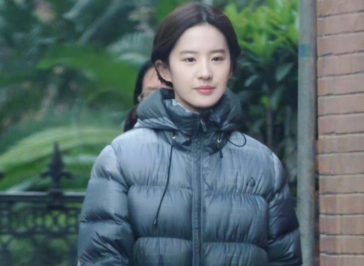 刘亦菲|美人在骨不在皮，刘亦菲的这个大黑袄，完美诠释了时尚度全靠脸