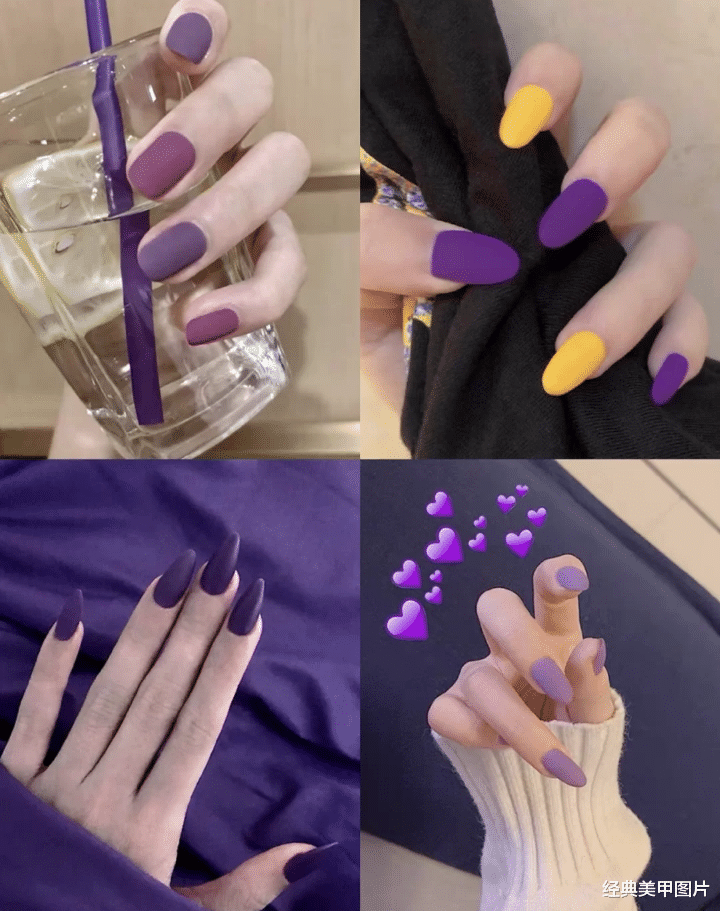 打底裤|高贵优雅的紫色美甲，气质又巨显白，33款中肯定有你想要的