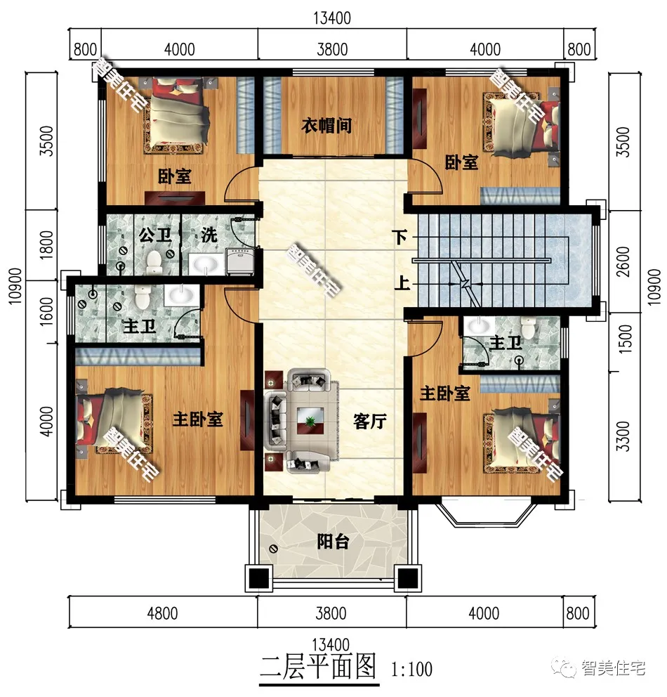 |不用挑空客厅，简欧风格设计的农村别墅，同样这么好看