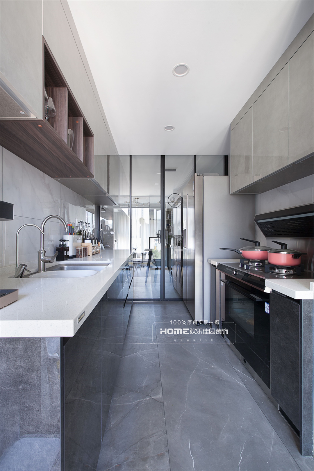 欢乐佳园装饰别墅大宅|117平三室，精致简约生活