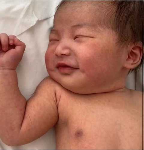 歪骆驼|“中国第一美”朱珠喜获萌宝一枚，妈妈同款梨涡太吸睛