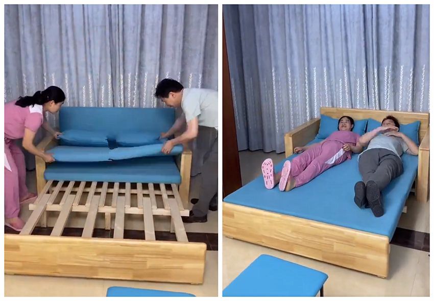 老俩口蜗居36㎡居室，全屋折叠家具，空间利用率极高！好爽