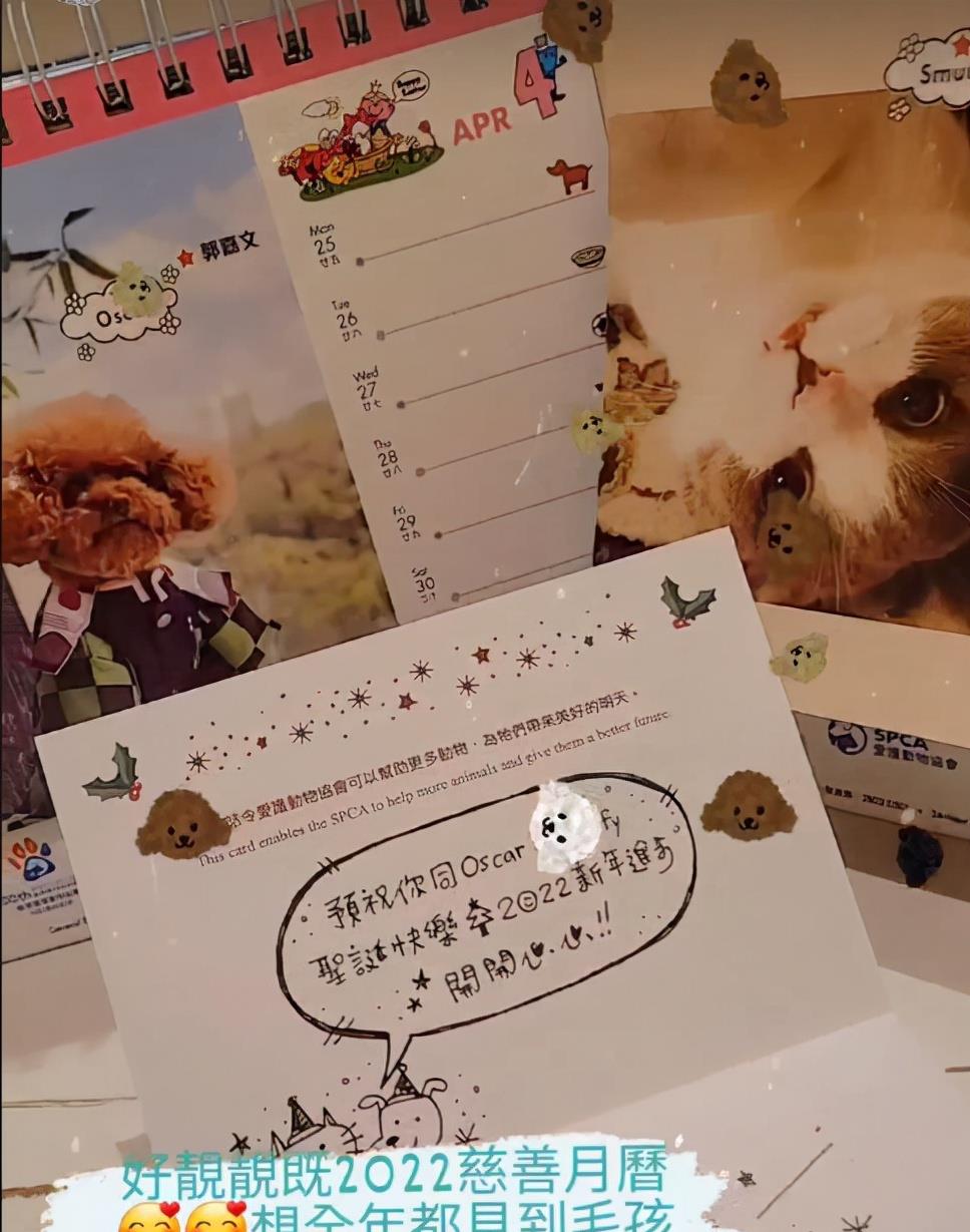 郭嘉文|郭嘉文晒情侣年历，只留下宠物照片，李泽楷真的分手了