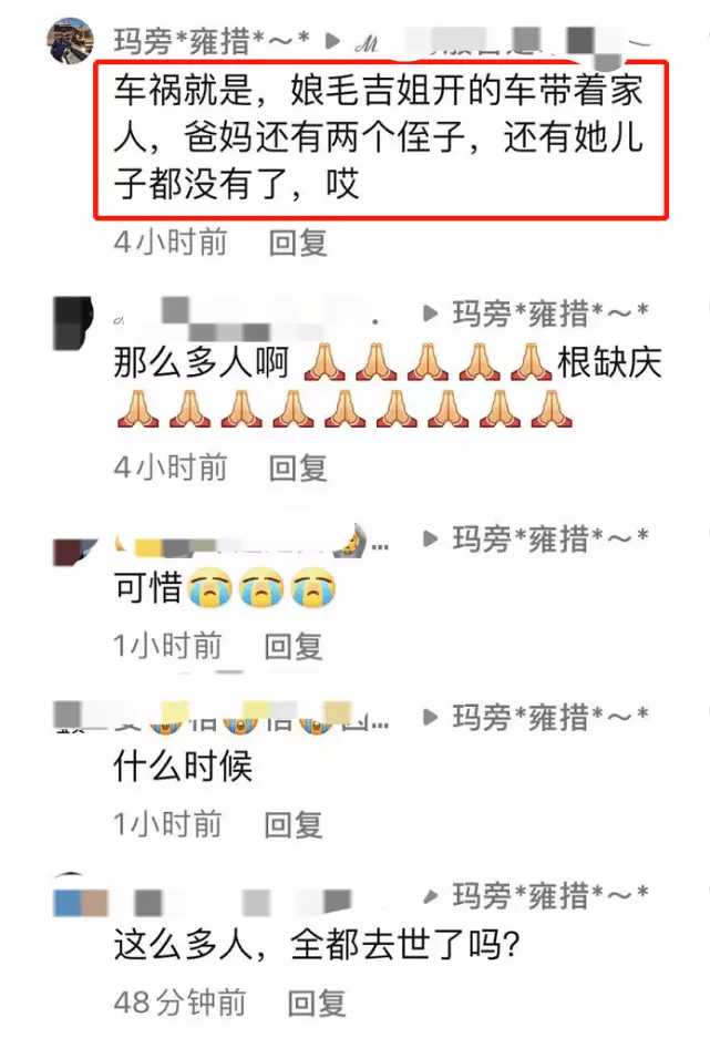 社交平台|痛心！美女歌手毛吉因车祸离世，包括父母儿子，全家人无一幸免