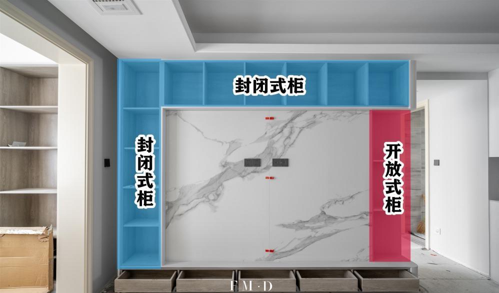老年小妙招|别抱怨了，说收纳不够的你算电视墙了吗？一圈回型柜就能消除遗憾
