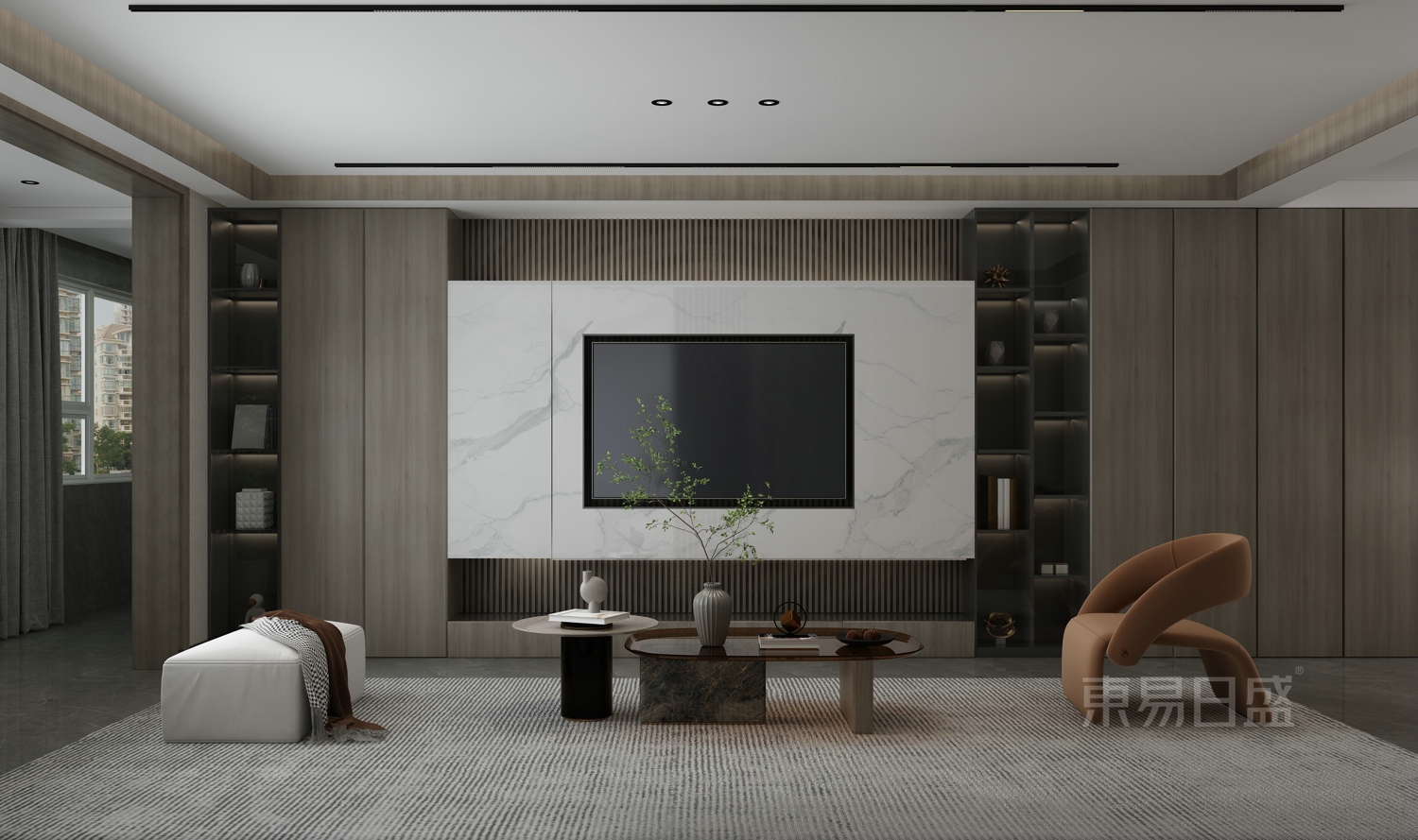 130m2现代风格设计，自然流露的时尚优雅范儿