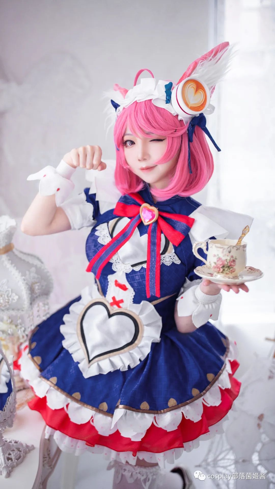 |cos：王者荣耀妲己女仆咖啡cos正片@楚楚子