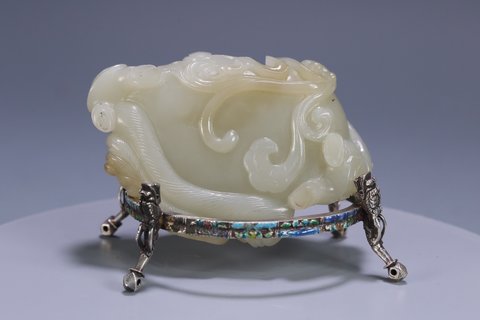 笔洗|清 和田玉童子笔洗