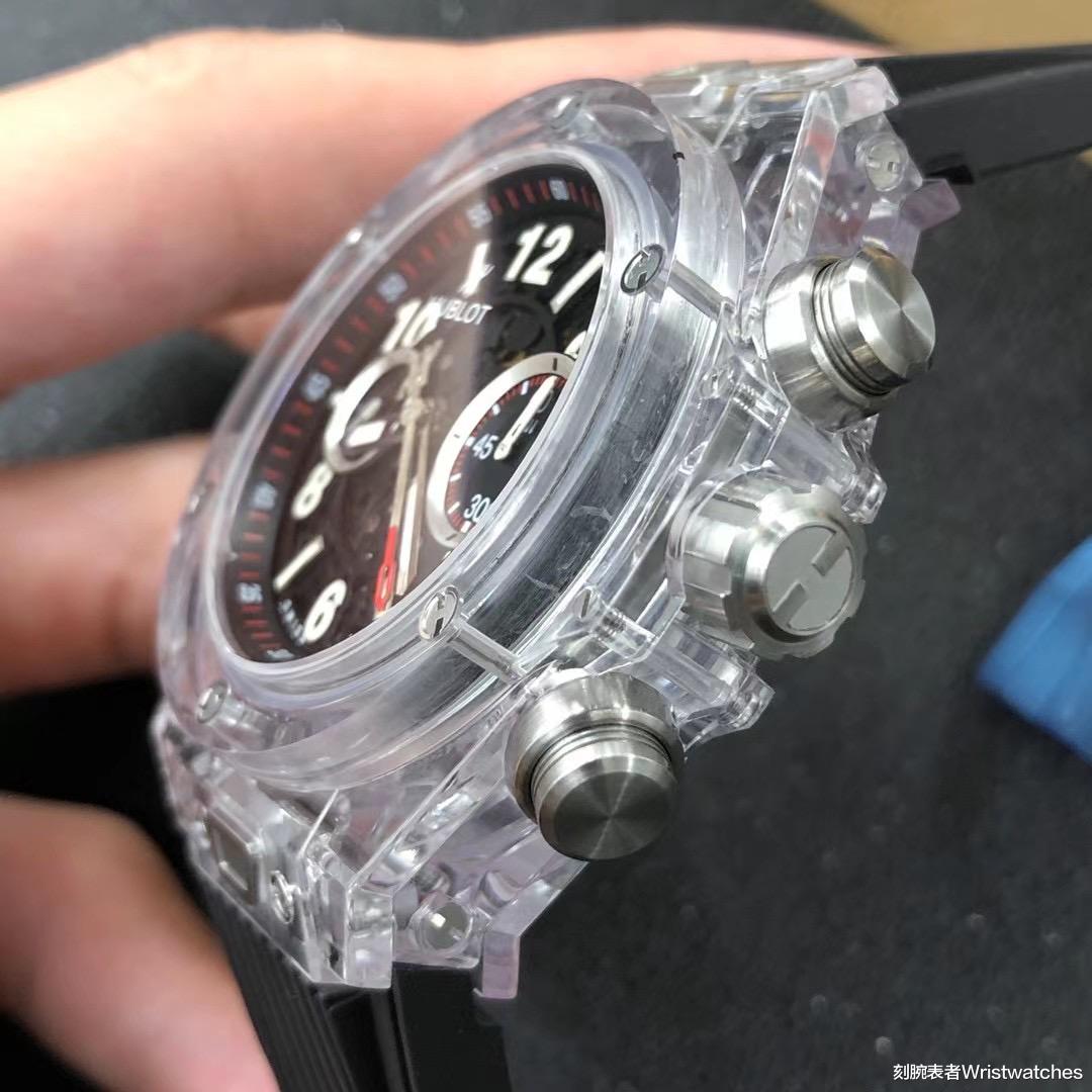 刻腕表者Wristwatches|HB厂宇舶Big Bang大爆炸411透明腕表会不会一眼假？