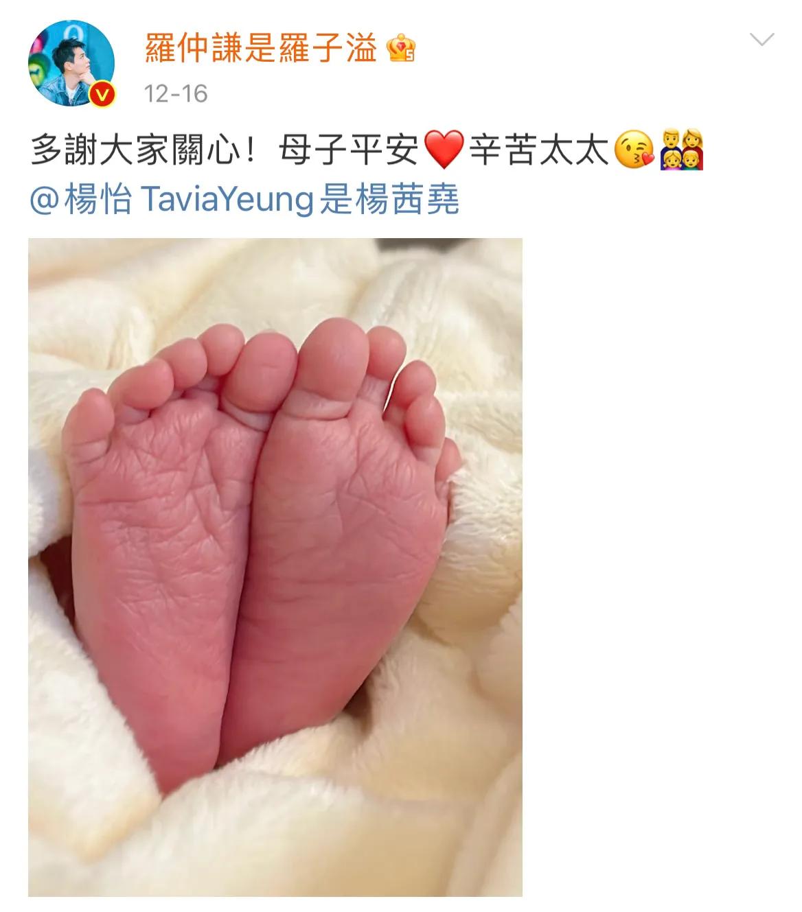 杨怡|杨怡罗仲谦晒一家四口全家福，儿子模样很帅气，和姐姐一样像爸爸