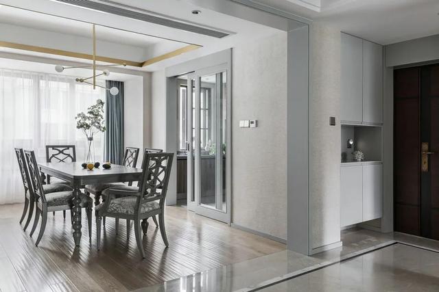 |178㎡现代美式,当美式遇上高级灰,营造简约华丽的美