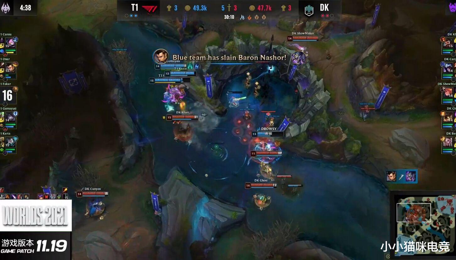 t1|DK淘汰T1表情对比扎心 Faker含泪Khan举动亮了 管泽元替Ghost发声