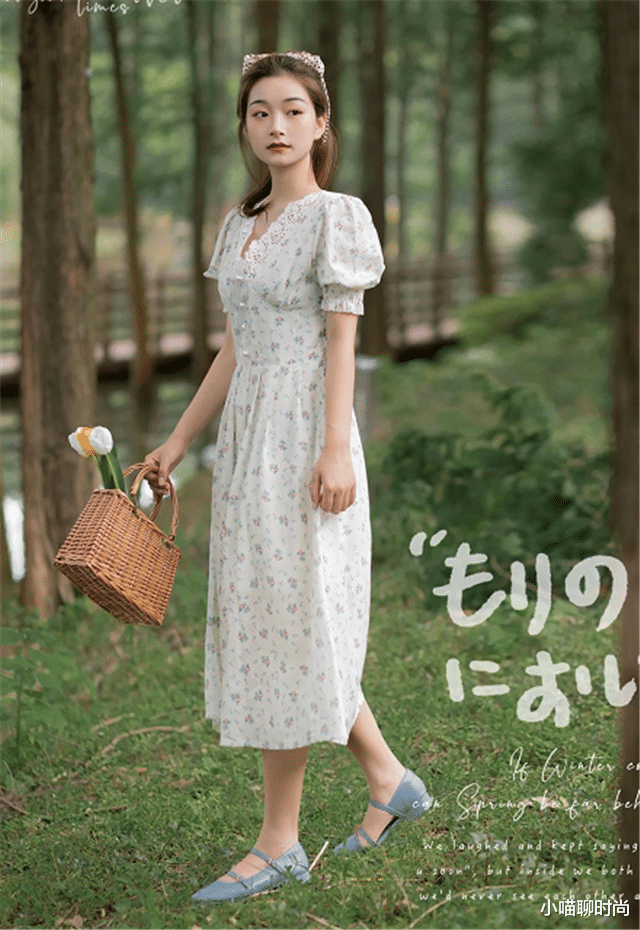 小喵聊时尚|建议小个子女生：夏天的裙子“买长不买短”，穿着舒适还显个高！