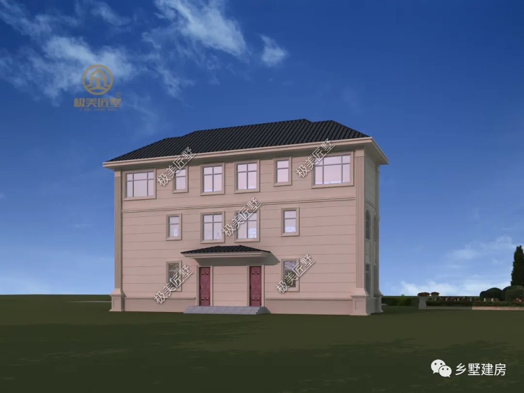 楼市|家有两兄弟怎么建房？15.24X8.4米，盖上一栋双拼最合适