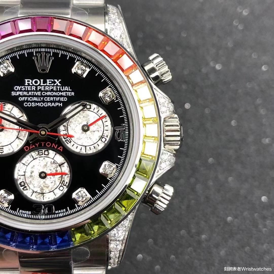 刻腕表者Wristwatches|BL厂劳力士彩虹迪通拿复刻表评测,外观做工假不假?