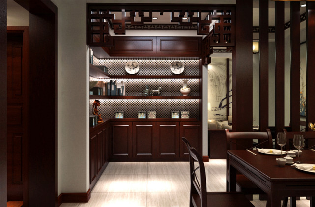 珊珊为何来迟|134平新中式三居室,每一盏灯每一堵墙都是有故事的