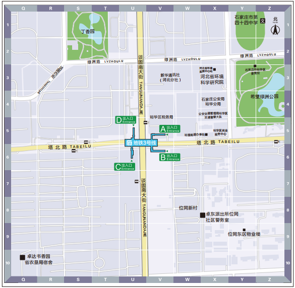 石家庄日报客户端 石家庄地铁3号线一期东段及二期工程车站出入口位置示意图公布