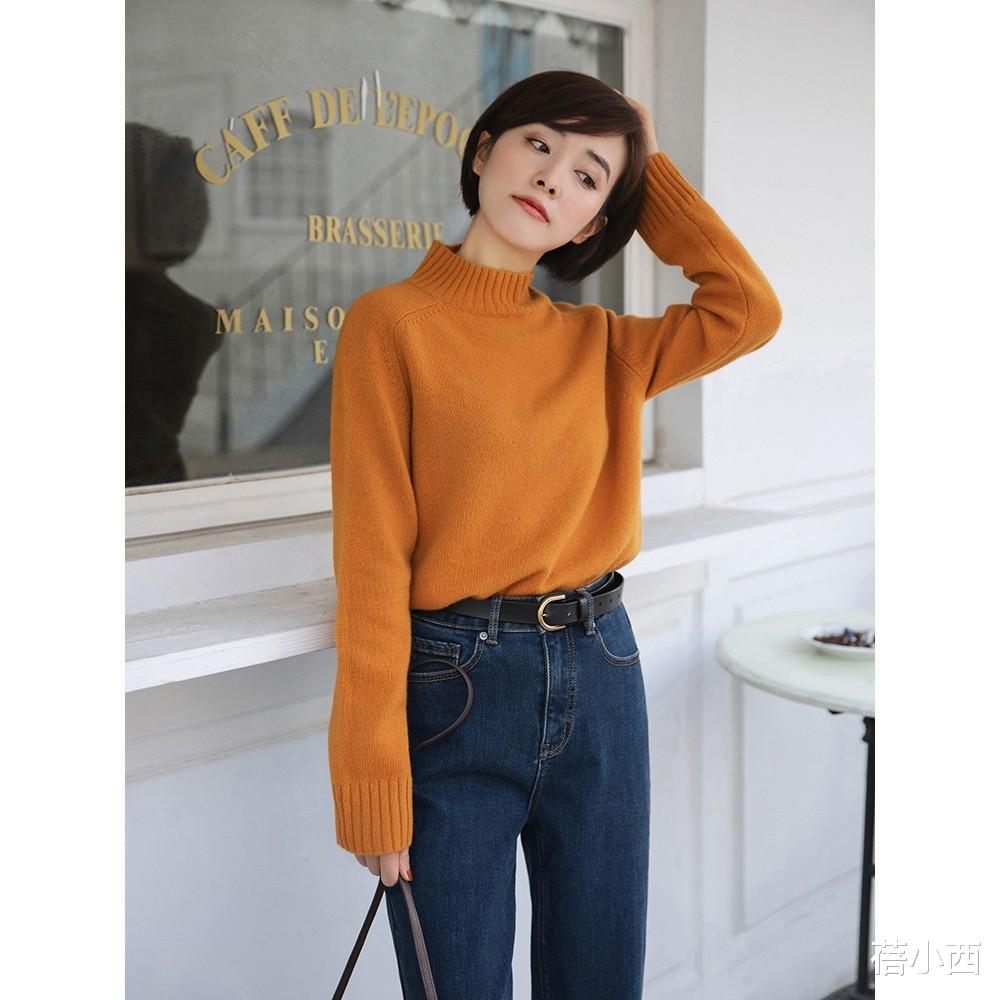 蓓小西 梨形身材女生秋冬必备3件套，针织衫、半身裙、大衣，帮你选好了