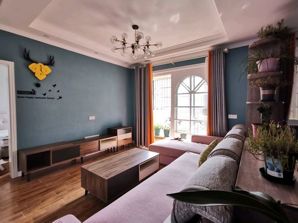 简易设计|新房完工了,墨绿色为主调,目前花18W,被橱柜颜色败笔了