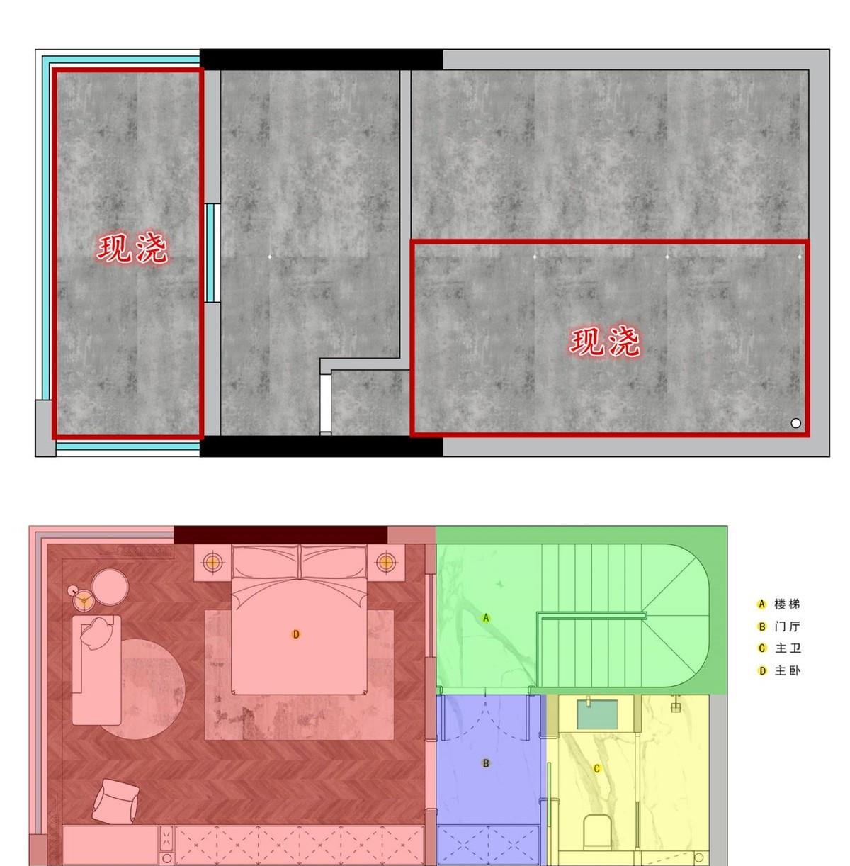150㎡跃层,硬装坚持“四拆+二浇”,前后对比直接多赚20平!