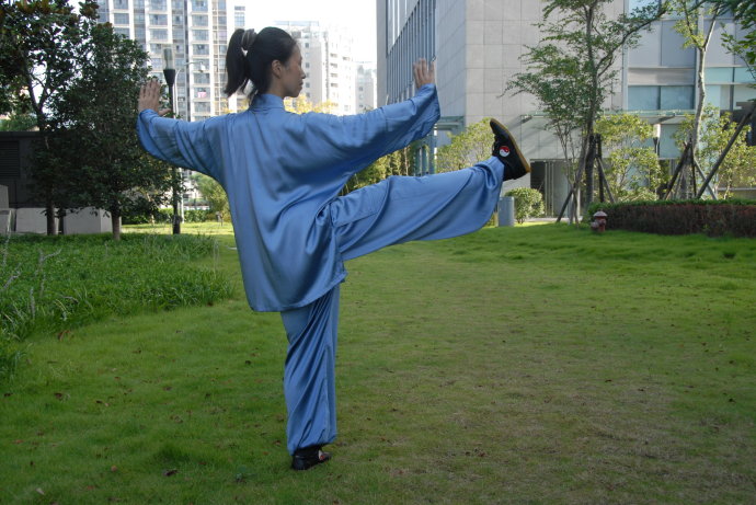 传人释读太极拳|太极腿法演练时的平衡技巧