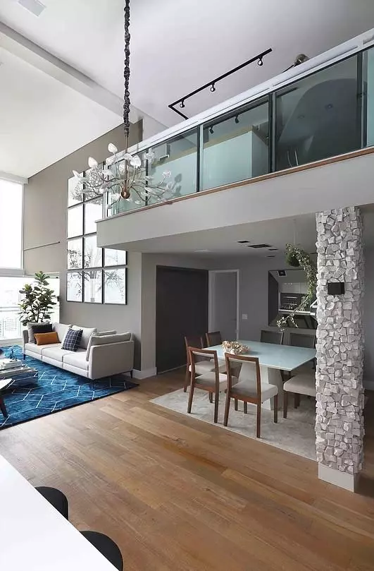 书房|136㎡挑高户型变loft楼层，一地两用抬高做书房，省空间