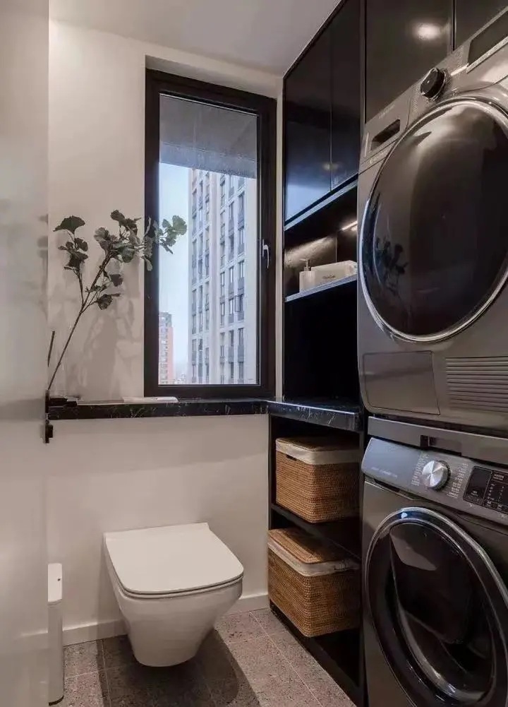 为什么你家卫生间那么挤，原来洗衣机摆放有讲究！