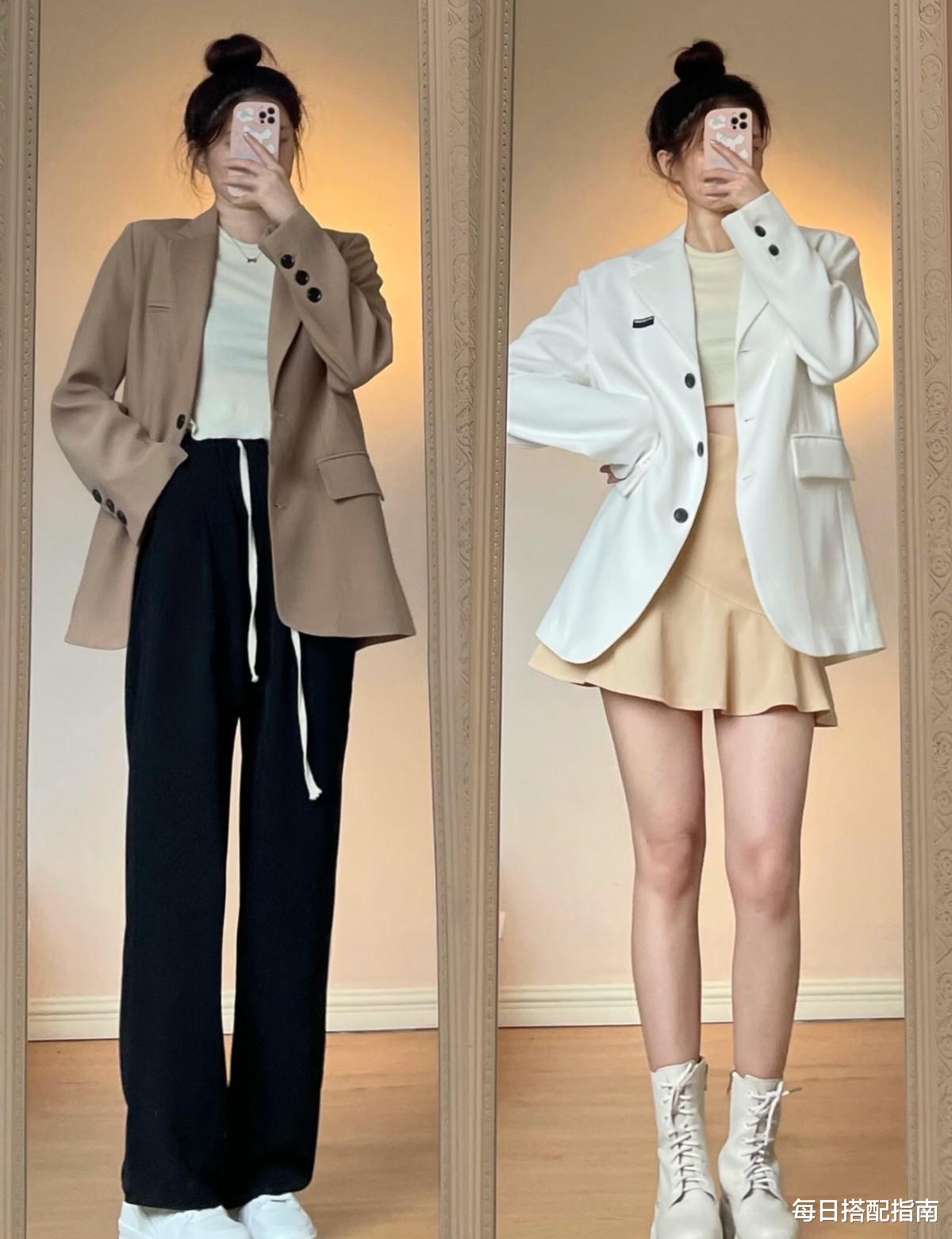 每日搭配指南|小个子秋天怎么穿?分享3个思路18套穿搭示范,时髦减龄又显瘦