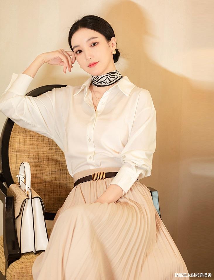衬衫|雪纺衬衫搭配短裙裤，尽显淑女气质