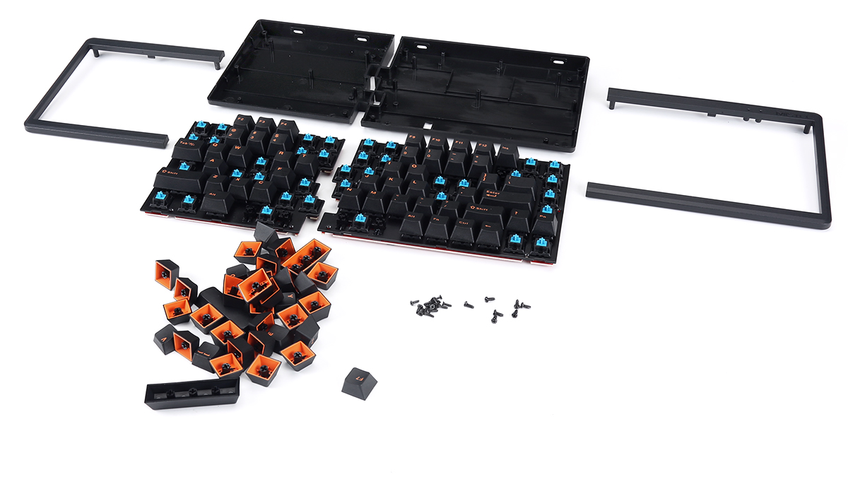 5g手机|BaroccoMistel密斯特MD770分体式机械键盘拆解简评