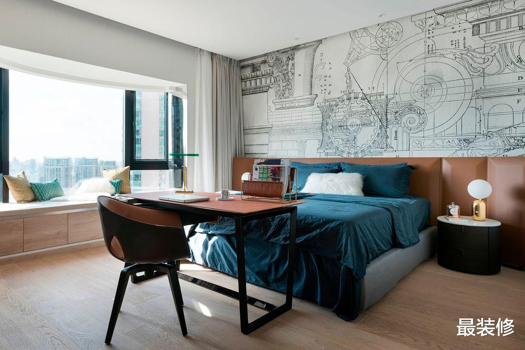 110平高层住宅,莫兰迪色为空间注入灵魂,这才是婚房该有的样子
