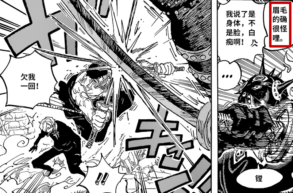 奎因|海贼王1031话：尾田再现惊人细节！山治的眉毛方向因血统觉醒改变
