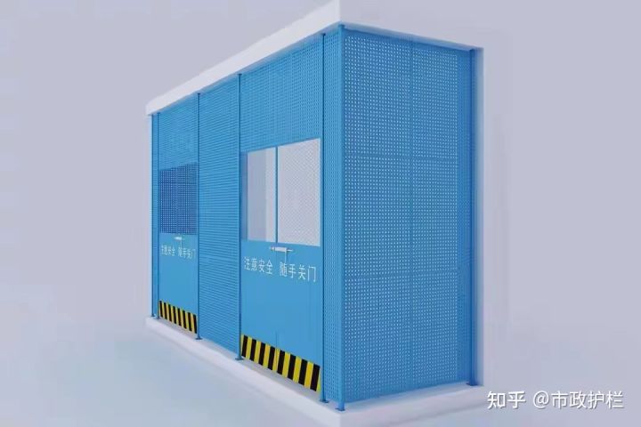 与时俱进，标准化施工电梯门全包防护板，施工防护再升级