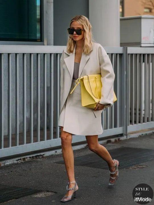 itMode 西服+裙子=入秋超火混搭套路,好看爆了!