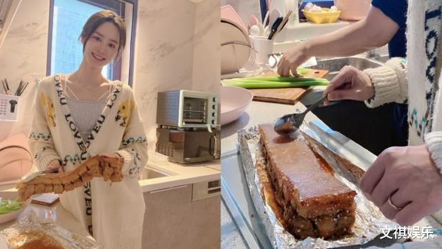 林峰|张馨月同老公林峯一起炮制美食　屋企厨房布置温馨却被嫌太细