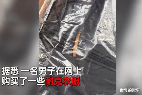 男子拆开耐克的包裹后被吓呆 衣物竟有三十条活虫在爬动